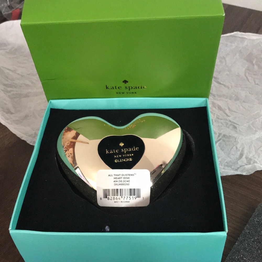 Kate Spade New York All That Glistens Heart Dish 4in